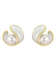 Opal and Pearl Earrings | Gold 1