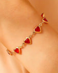 Ophelyra Garnetelle Bracelet | Gold 1