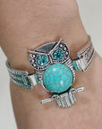 Owl Charm Bracelet | Turquoise and Silver 0
