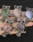 Owl Wisdom Pendant Necklace | Natural Crystal 4