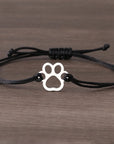 Paw Print Cord Bracelet | Adjustable Bracelet | Sterling Silver Charm | Pet Lover Gift 5