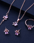Paw Print Jewelry Set | Rose Gold 1