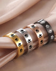 Paw Print Memorial Ring | Stainless Steel Jewelry | Pet Tribute Ring 3