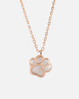 Paw Print Pendant Necklace | Sterling Silver 1