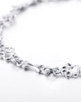 Paw Print and Bone Charm Bracelet | Sterling Silver 2