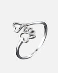 Paw & Heart Connection Ring | Adjustable Ring | Stainless Steel Jewelry | Pet Lover Gift 1
