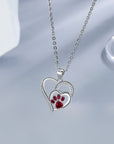 Pet Lover's Charm Necklace | Paw Print Jewelry | Animal Lover Gift | Delicate Accessory 1
