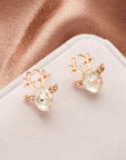 Reindeer Joy | Earrings | Crystal Studs | Holiday Accessories 12