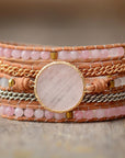 Rose Quartz Wrap Bracelet | Natural Gemstone 0
