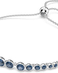 Sapphire Tennis Bracelet | White Gold 1