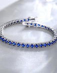 Sapphire Tennis Bracelet | White Gold 2