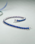 Sapphire Tennis Bracelet | White Gold 4