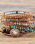 Serenity Wrap Bracelet | Natural Stone 5