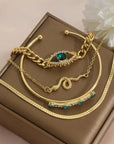 Serpina Veyra Bracelet Set | Gold 3
