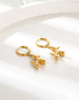 Sophisticated Joy | Gold Huggie Earrings | Balloon Dog Charm | Unique Accessories 1
