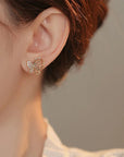 Sophisticated Women's Zircon Butterfly Stud Earrings | Elegant Jewelry | Timeless Accessories | Hypoallergenic Design 3