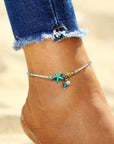 Star and Shell Anklet Bracelet | Natural Stones 2