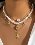 Starfish Dreams Pearl Choker Necklace | Imitation Pearl 0