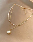 Timeless Gold Pearl Elegance Necklace | Gold 0