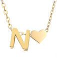 Timeless Initial Necklace | Gold 13