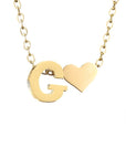 Timeless Initial Necklace | Gold 28
