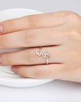 Unique Paw & Heart Ring | Adjustable 925 Sterling Silver | Pet Lover Jewelry | Meaningful Gift 2