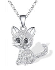 Unique Silver Baby Kittens Necklace | Zirconia Jewelry | Handcrafted Keepsake 0