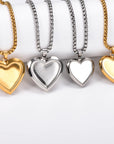 Vintage Heart Photo Locket Necklace | Stainless Steel 2