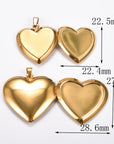 Vintage Heart Photo Locket Necklace | Stainless Steel 4