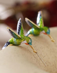 Women's Unique Hummingbird Earrings | Creative Bird Jewelry | Stylish Accessories 0
