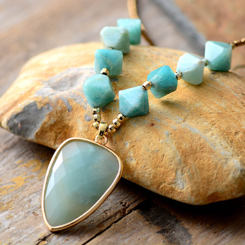 Adoring Amazonite Pendant Necklace | Amazonite 0