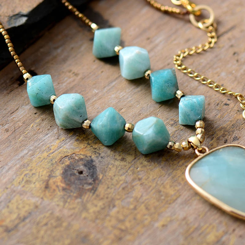 Adoring Amazonite Pendant Necklace | Amazonite 1