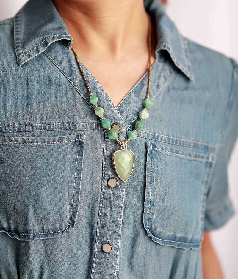 Adoring Amazonite Pendant Necklace | Amazonite 2