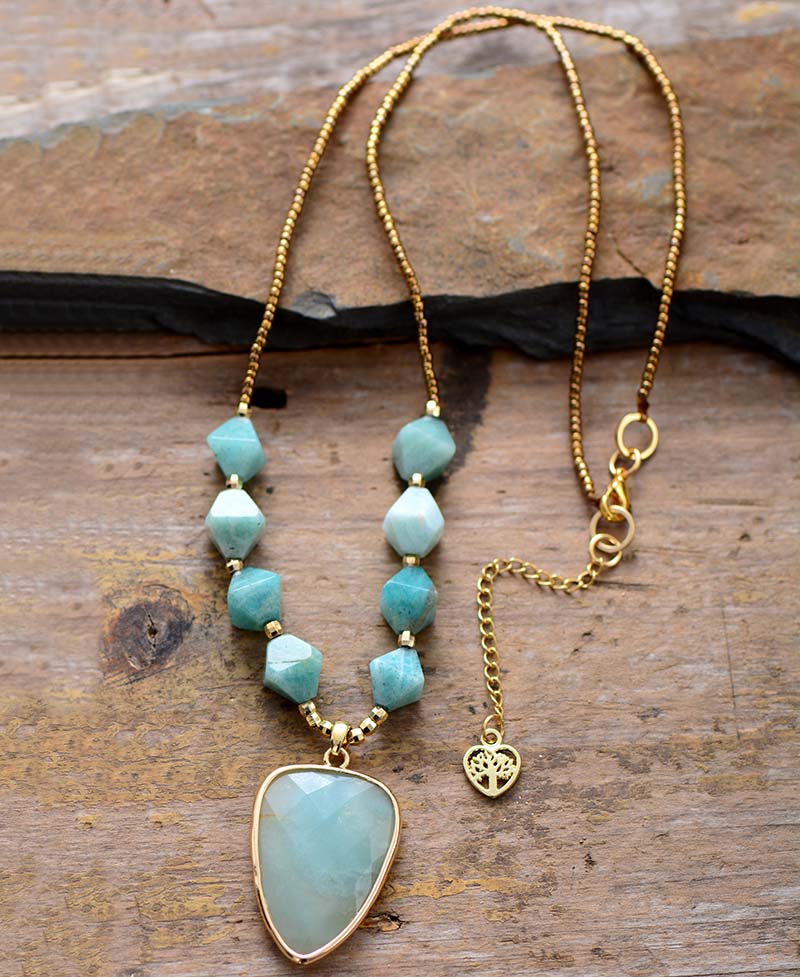 Adoring Amazonite Pendant Necklace | Amazonite 3