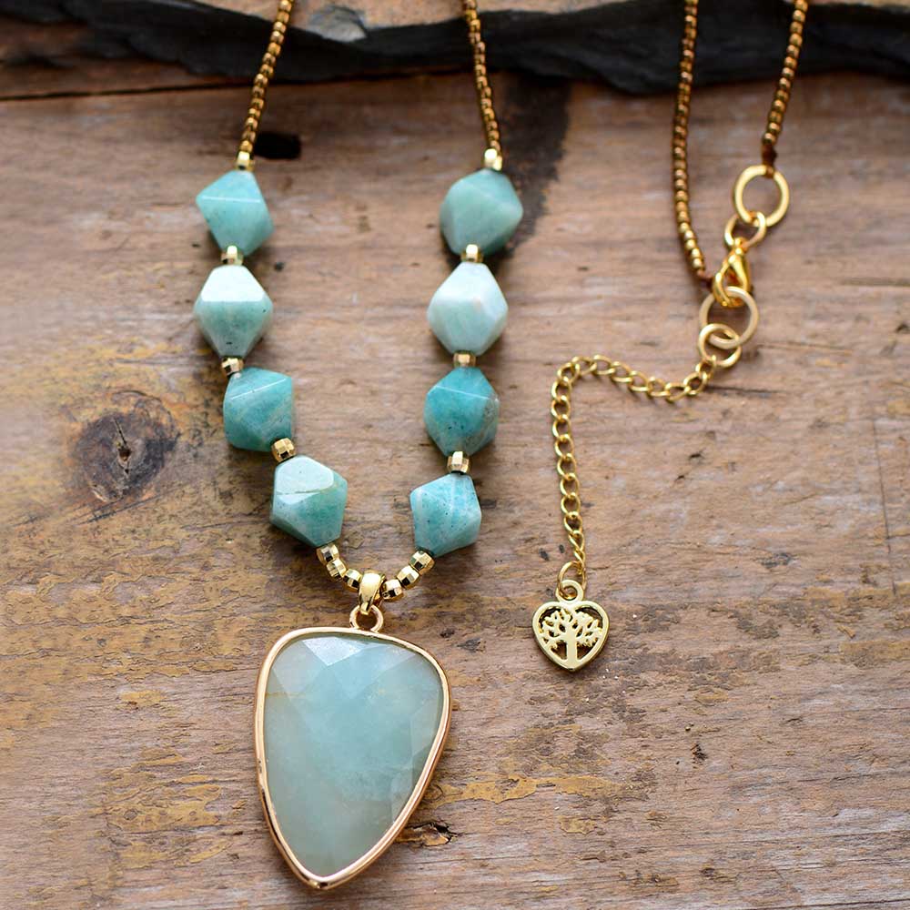 Adoring Amazonite Pendant Necklace | Amazonite 4