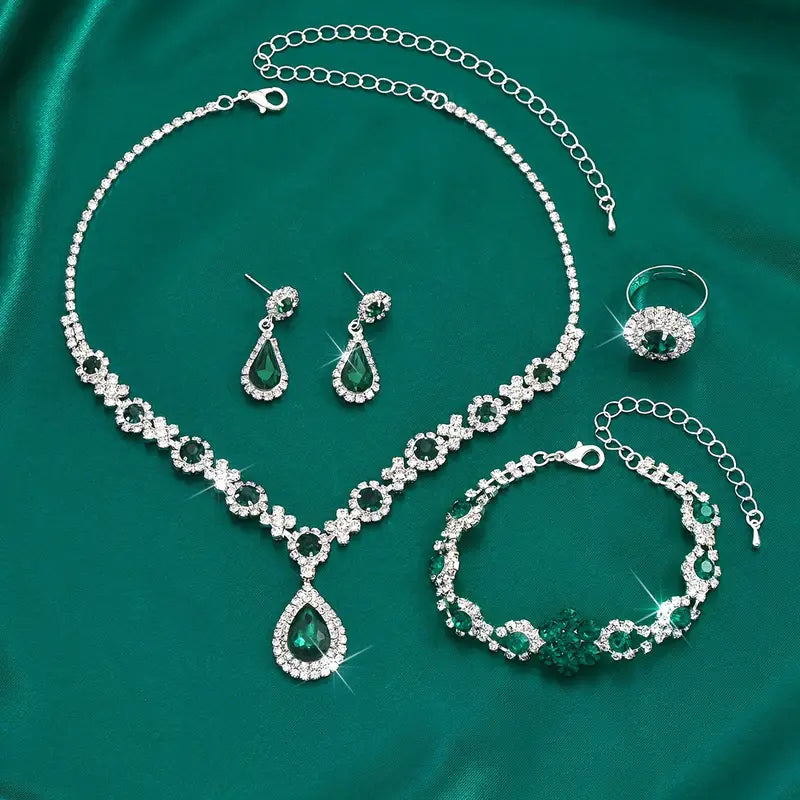 Adriana Lysandre Jewelry Set | White Gold 2