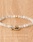 Agate Evil Eye Bracelet | Stainless Steel 0