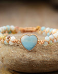 Amazonite Love Protection Bracelet | Stainless Steel 0