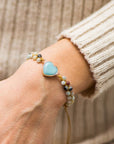 Amazonite Love Protection Bracelet | Stainless Steel 1