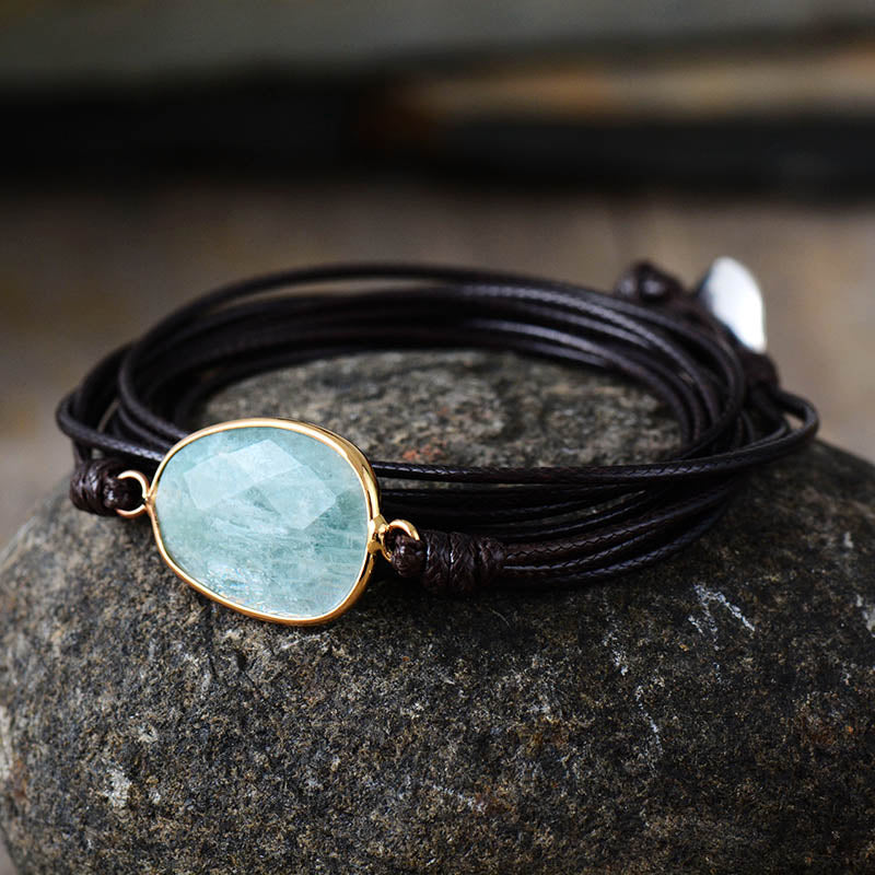 Amazonite Wrap Bracelet | Natural Gemstone 1