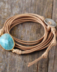 Amazonite Wrap Bracelet | Natural Gemstone 4