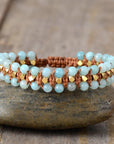 Amazonite Wrap Protection Bracelet | Gemstone 0