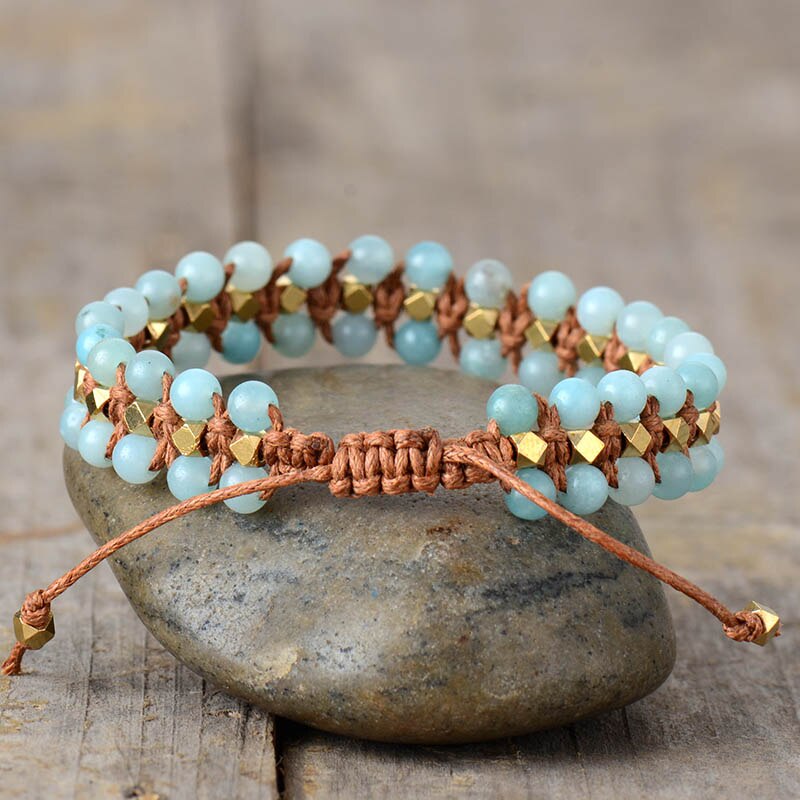 Amazonite Wrap Protection Bracelet | Gemstone 1
