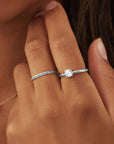 Ameline Trellis Ring | White Gold 3