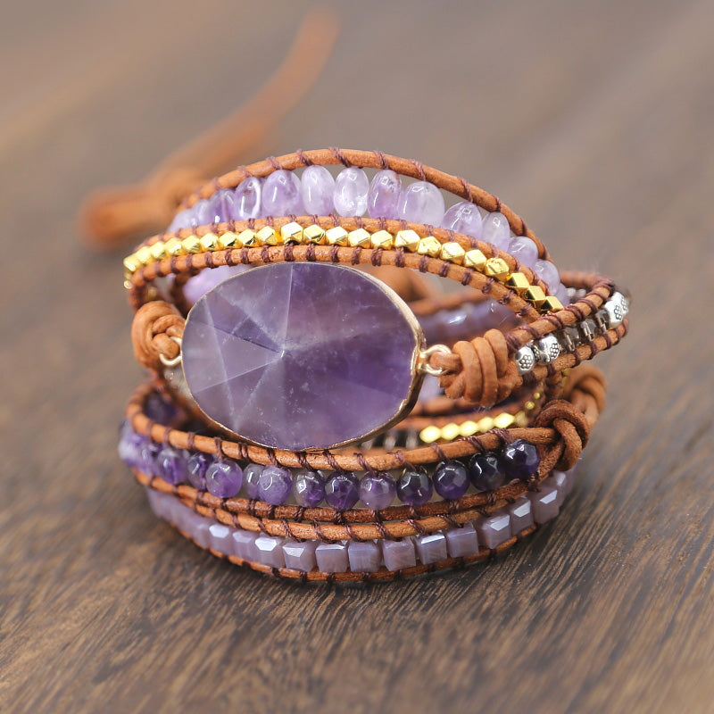 Amethyst Imperial Wrap Bracelet | Natural Stone 1