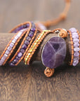 Amethyst Imperial Wrap Bracelet | Natural Stone 2