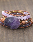 Amethyst Imperial Wrap Bracelet | Natural Stone 3