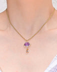 Amethyst Serenity Necklace | Stainless Steel 1