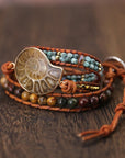 Ammonite Fossil Bracelet | Natural Stone 1