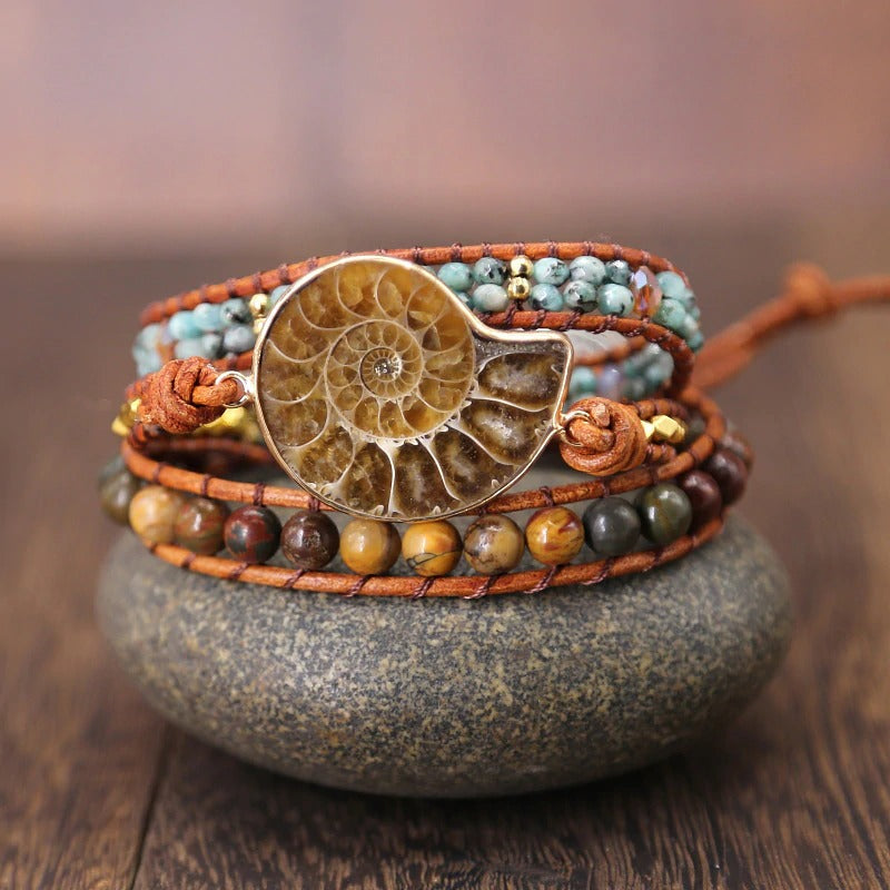 Ammonite Fossil Bracelet | Natural Stone 3